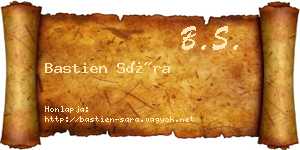 Bastien Sára névjegykártya
